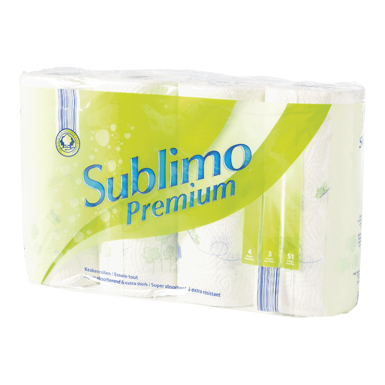 SUBLIMO® Essuie-tout premium, pack de 4 bon marché chez ALDI