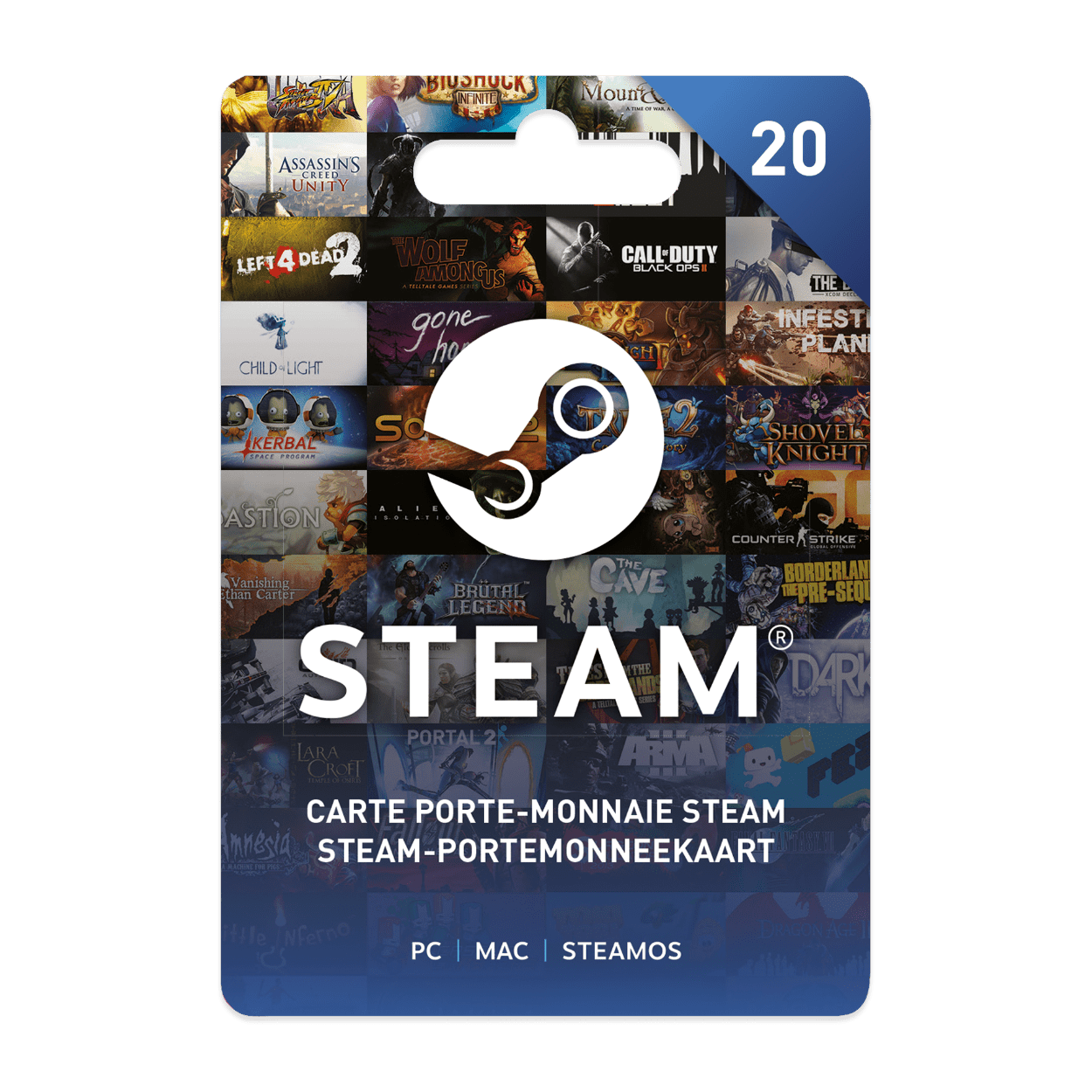 kiem Voorspeller Verbeelding Steam-kaart 20 euro kopen bij ALDI België