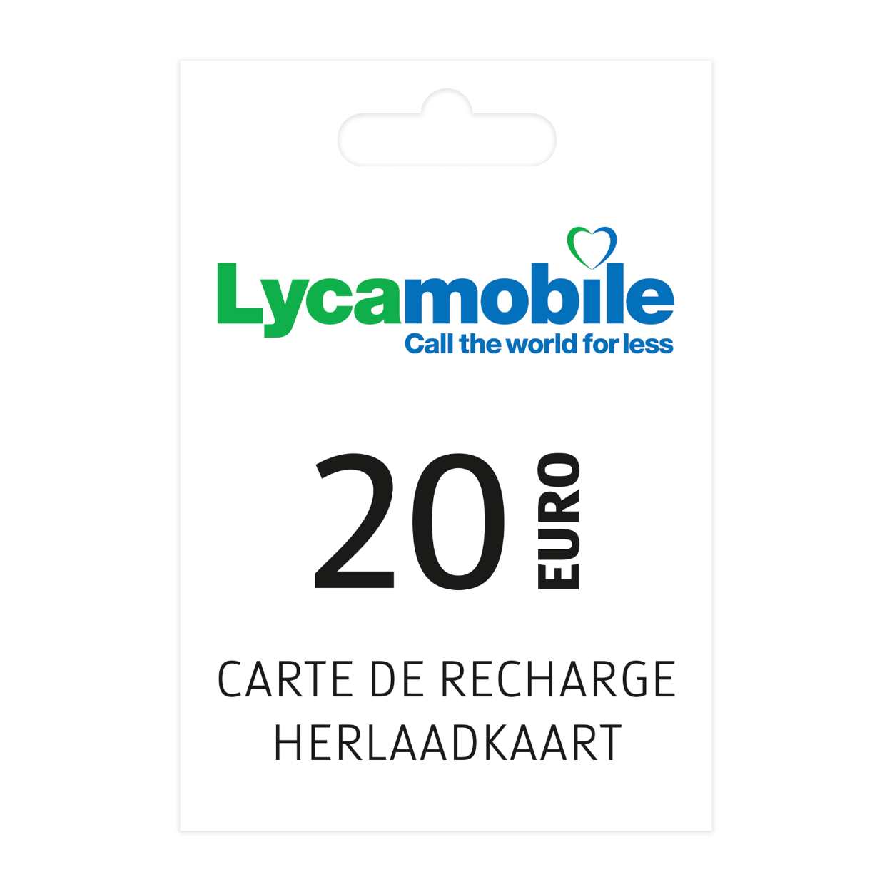 günstig ALDI Euro Lycamobile-Aufladekarte bei 20