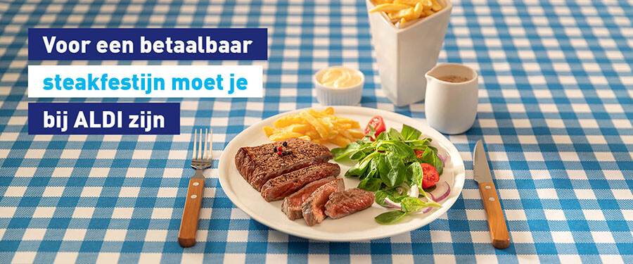 Voor een betaalbaar steakfestijn moet je bij ALDI zijn