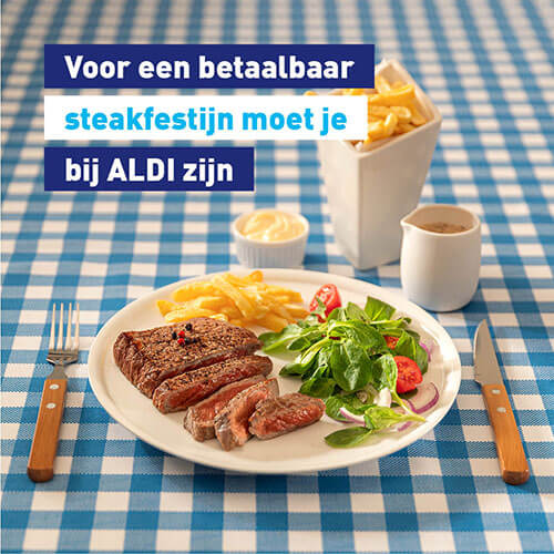 Voor een betaalbaar steakfestijn moet je bij ALDI zijn