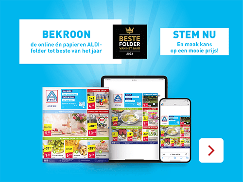 Bekroon de online én papieren ALDI-folder tot beste van het jaar