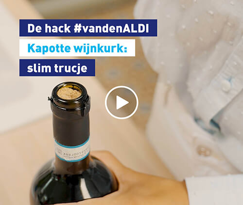 Kapotte wijnkurk: slim trucje