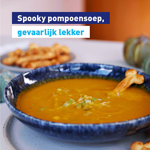 Spooky pompoensoep, gevaarlijk lekker