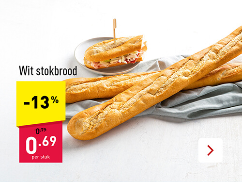 Wit stokbrood -13%