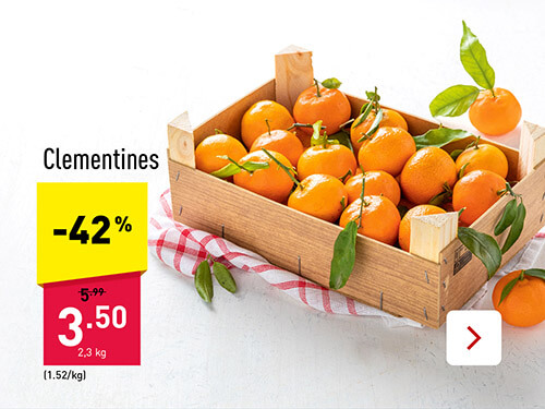 Clementines -42 %