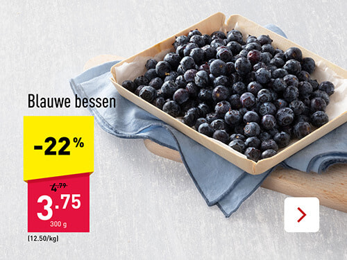 Blauwe bessen - 22 %