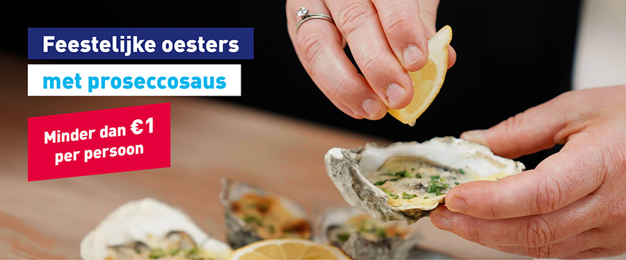 Feestelijke oesters met proseccosaus 