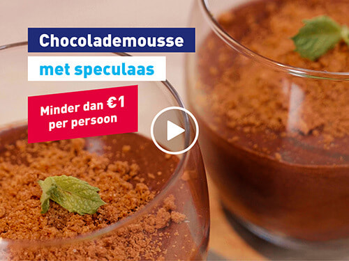 Chocolademousse met speculaas