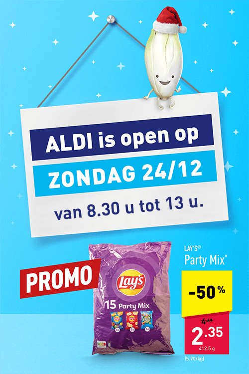 ALDI is open op zondag 24/12