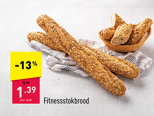 Fitnessstokbrood -13%