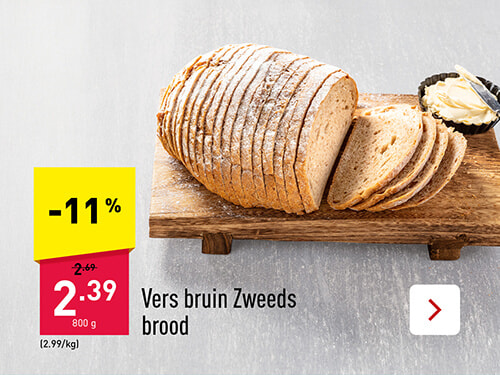 Vers bruin Zweeds brood -11%