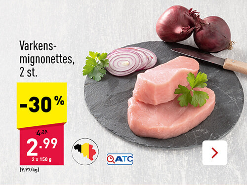 Varkensmignonettes, 2 st. -30%