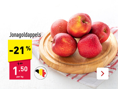 Jonagoldappels - 21 %