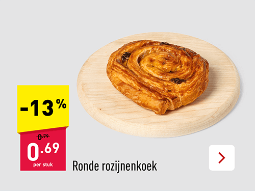 Ronde rozijnenkoek 