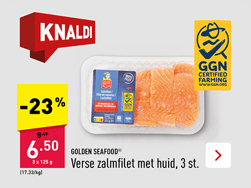 Verse zalmfilet met huid -23%