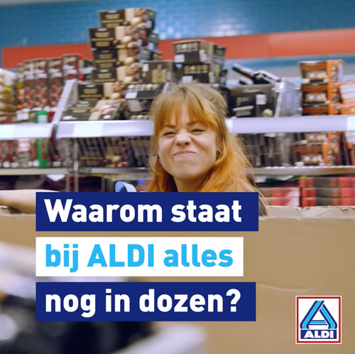 Waarom staat bij ALDI alles nog in dozen?