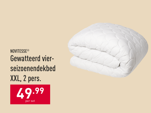 Gewatteerd vierseizoenendekbed XXL, 2 pers.