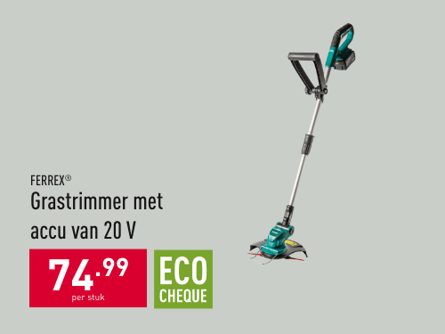 Grastrimmer met accu van 20 V