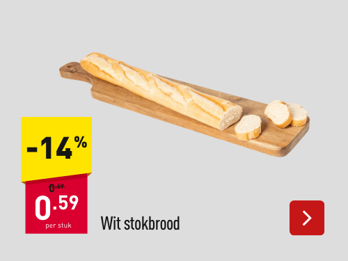 Wit stokbrood -14%