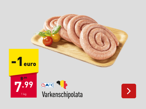 Varkenschipolata - 1 euro