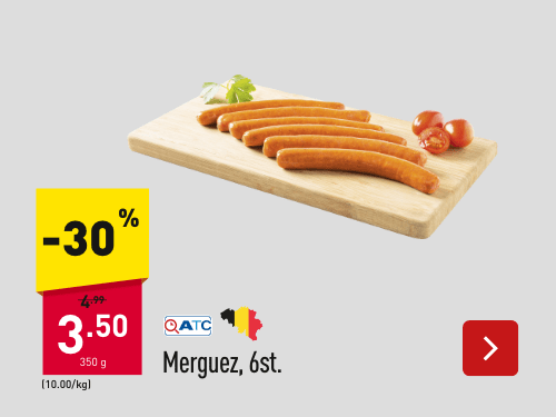 Merguez, 6 st. -30%