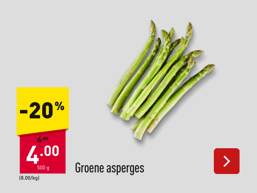 Groene asperges -20%