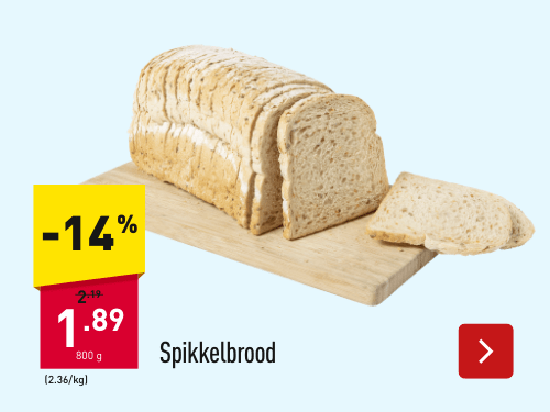 Spikkelbrood -14%