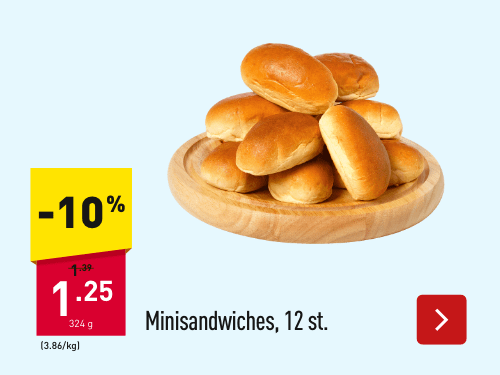 Minisandwiches, 12 st. -10%