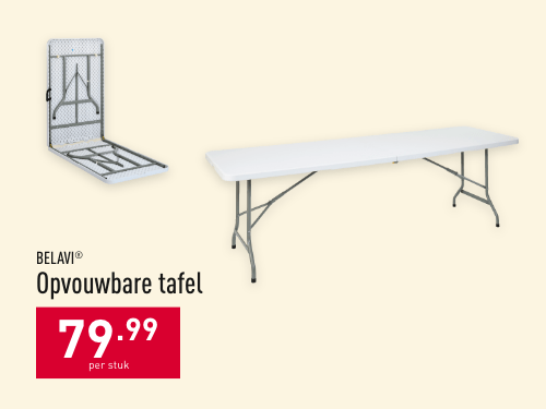 Opvouwbare tafel