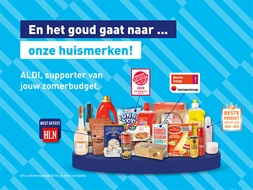 En het goud gaat naar … onze huismerken!