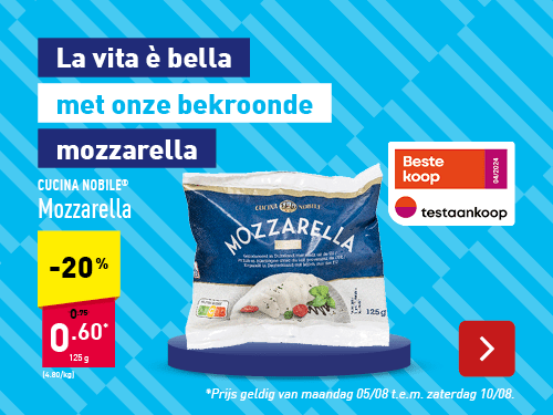 Kanjer #vandenAldi - Mozzarella