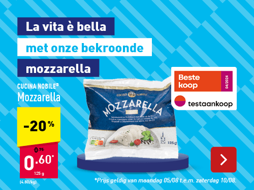 Kanjer #vandenAldi - Mozzarella