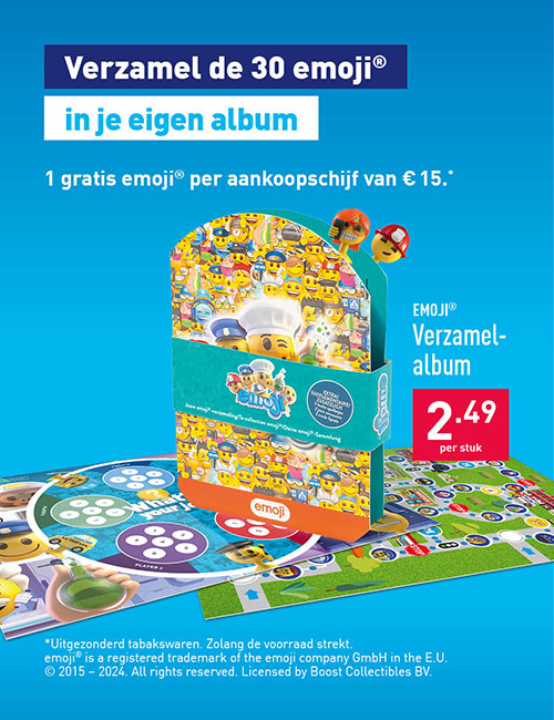 Verzamel de 30 emoji® in je eigen album