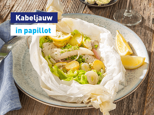 Weekendsuggestie: kabeljauw in papillot