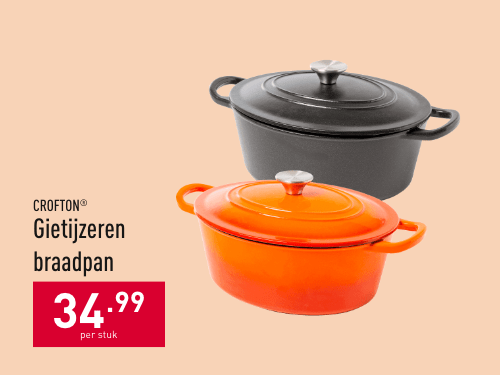 Gietijzeren braadpan