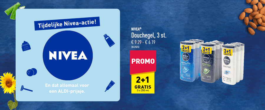 Tijdelijke Nivea-actie! En dat allemaal voor een ALDI-prijsje.