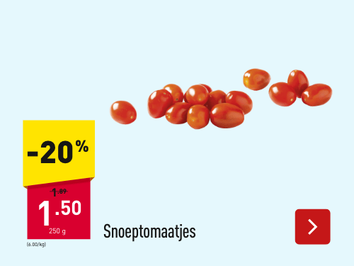 Snoeptomaatjes - 20 %