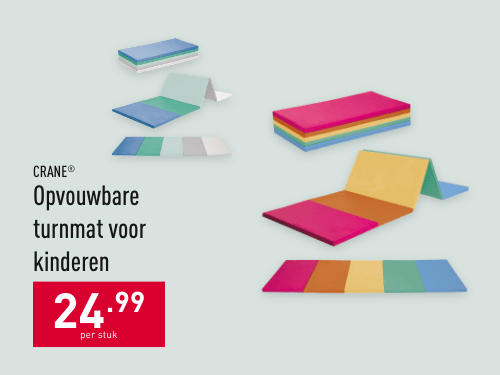 Opvouwbare turnmat voor kinderen