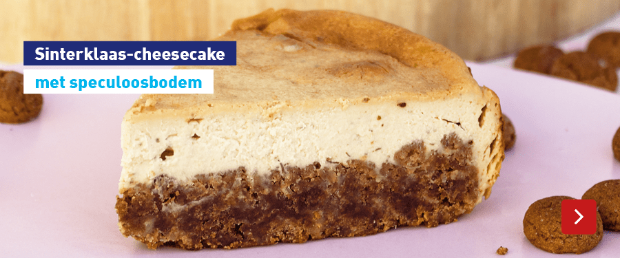 Sinterklaas-cheesecake met speculoosbodem