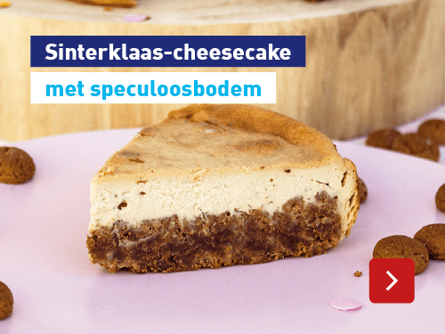 Sinterklaas-cheesecake met speculoosbodem