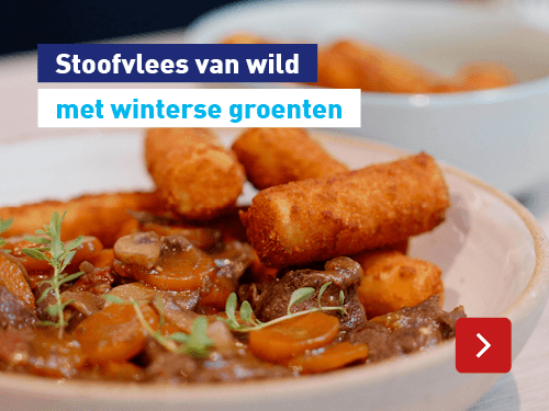 Stoofvlees van wild met winterse groenten