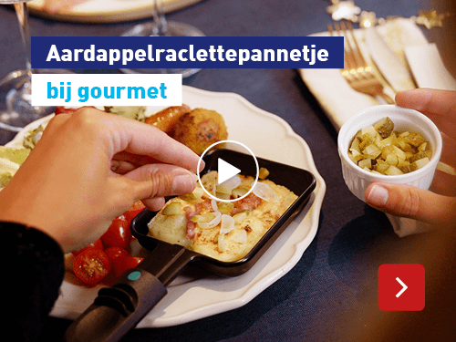 Aardappel-raclettepannetje bij gourmet