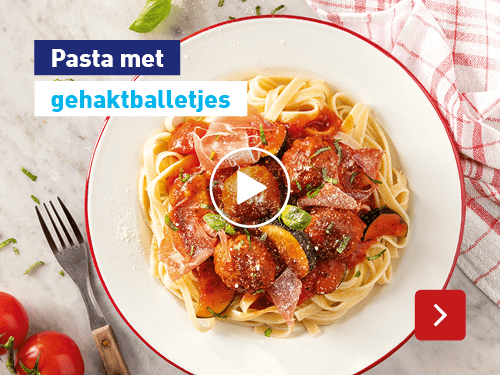 Pasta met gehaktballeties